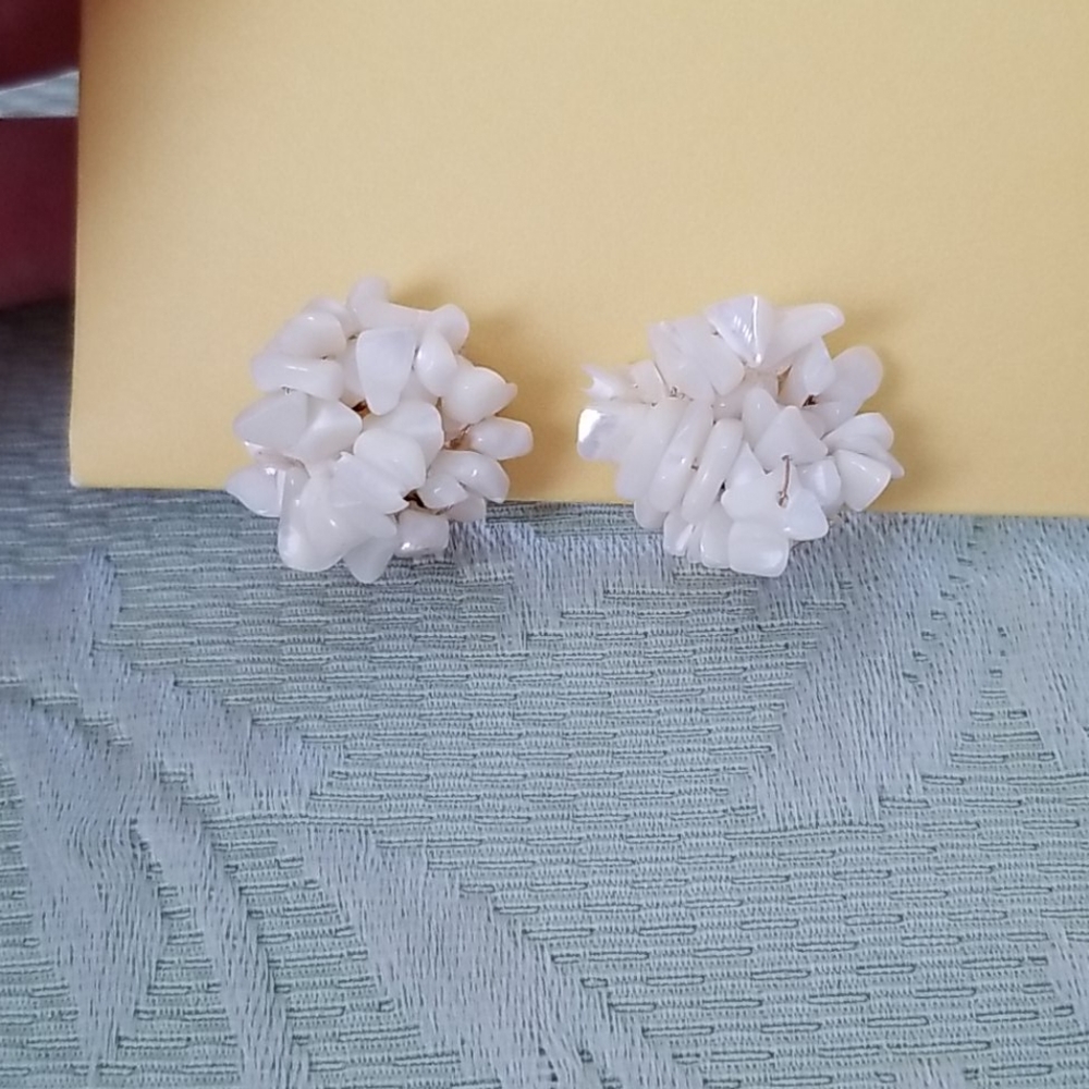 Stone Clip On Earrings